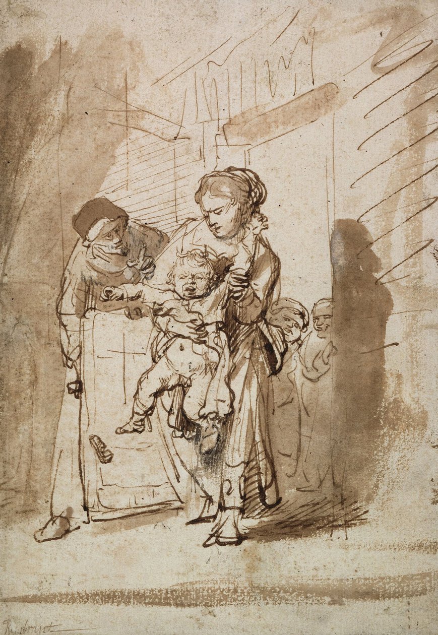 Het onhandelbare kind door Rembrandt van Rijn