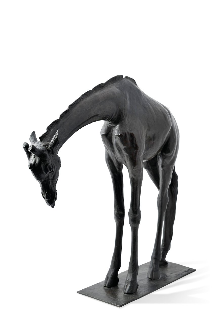 Grote Giraffe met Gebogen Hoofd, gemodelleerd 1909-10, gegoten voor 1913 door Rembrandt Bugatti