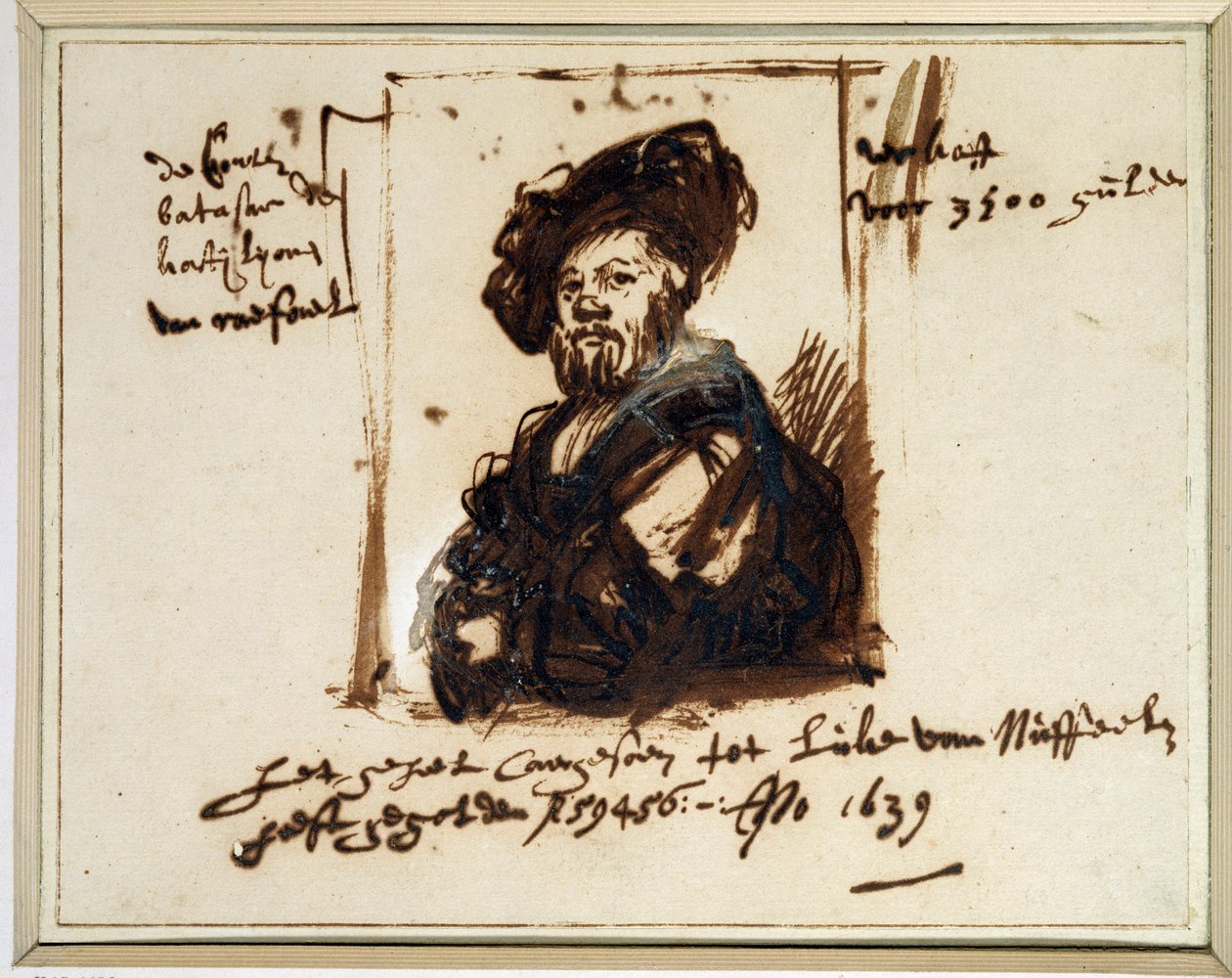 Portret van Baldassare Castiglione door Rembrandt van Rijn