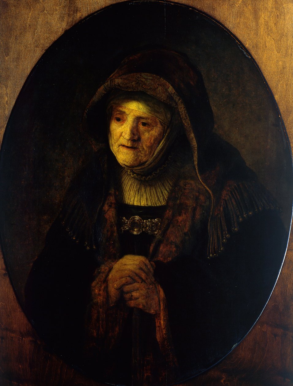 Profetes Hannah (moeder van de kunstenaar) door Rembrandt Harmensz. van Rijn
