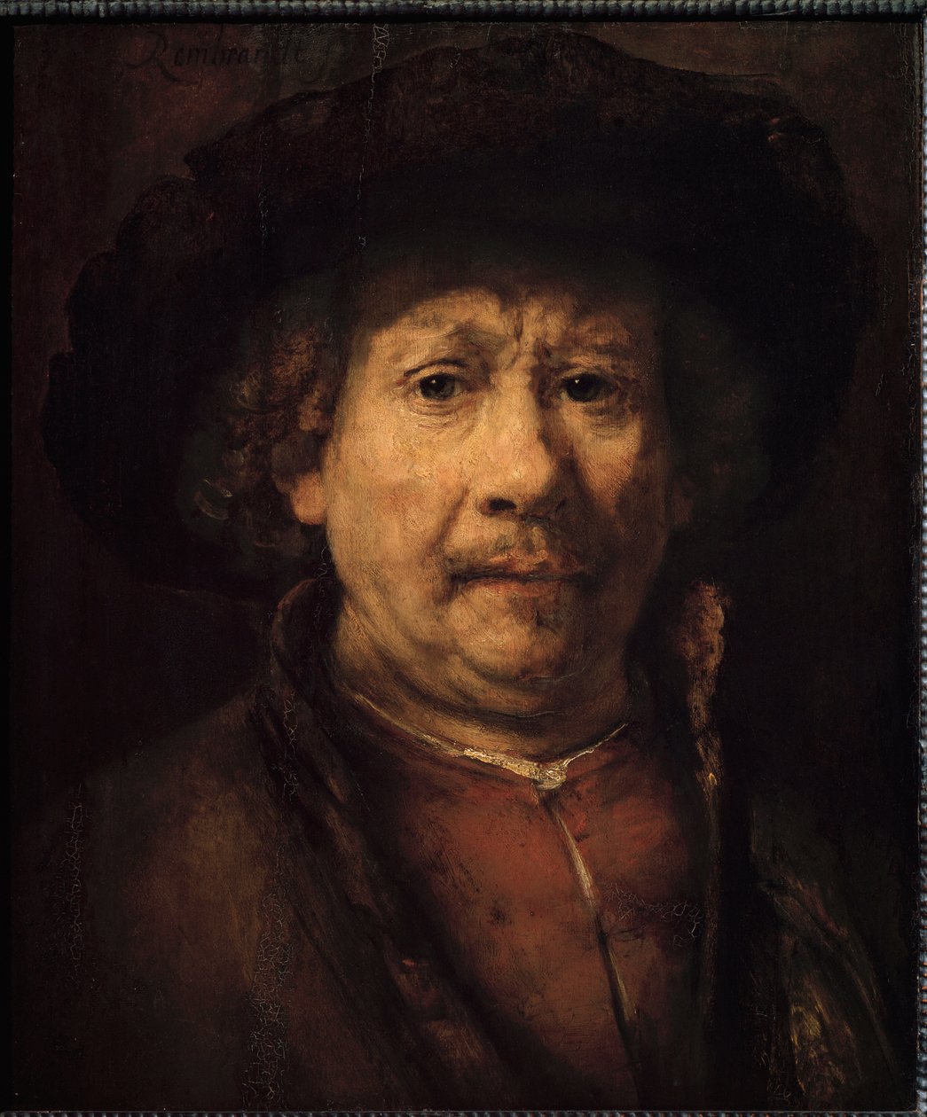 Klein zelfportret door Rembrandt van Rijn
