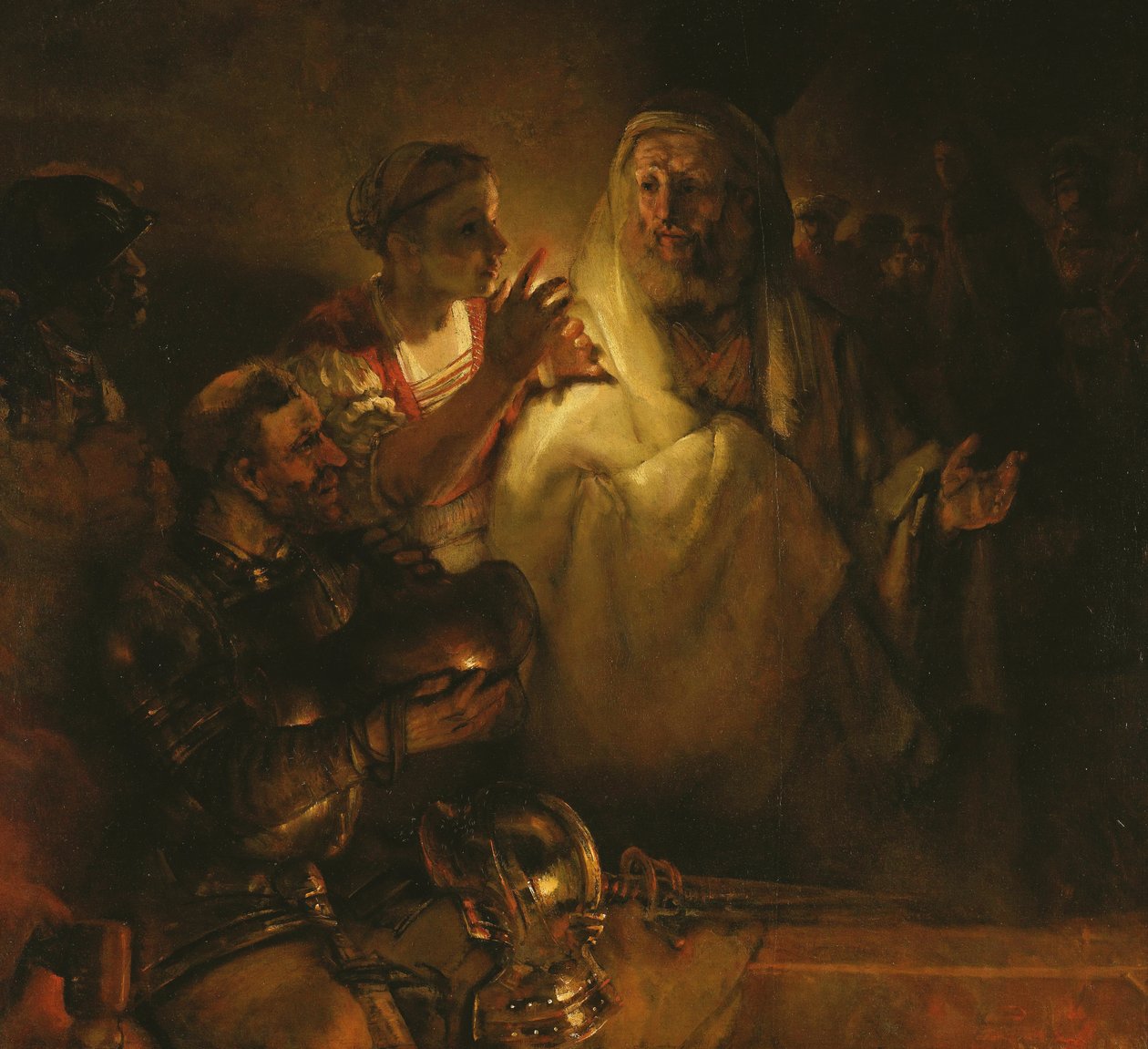 De Verloochening van St. Peter door Rembrandt van Rijn