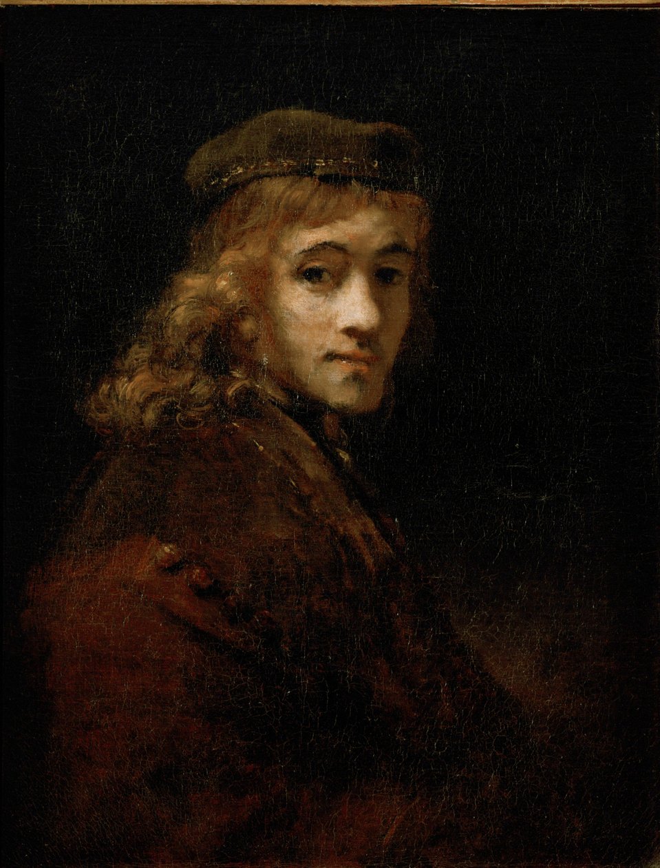 Titus, Rembrandts zoon ... door Rembrandt Harmensz. van Rijn