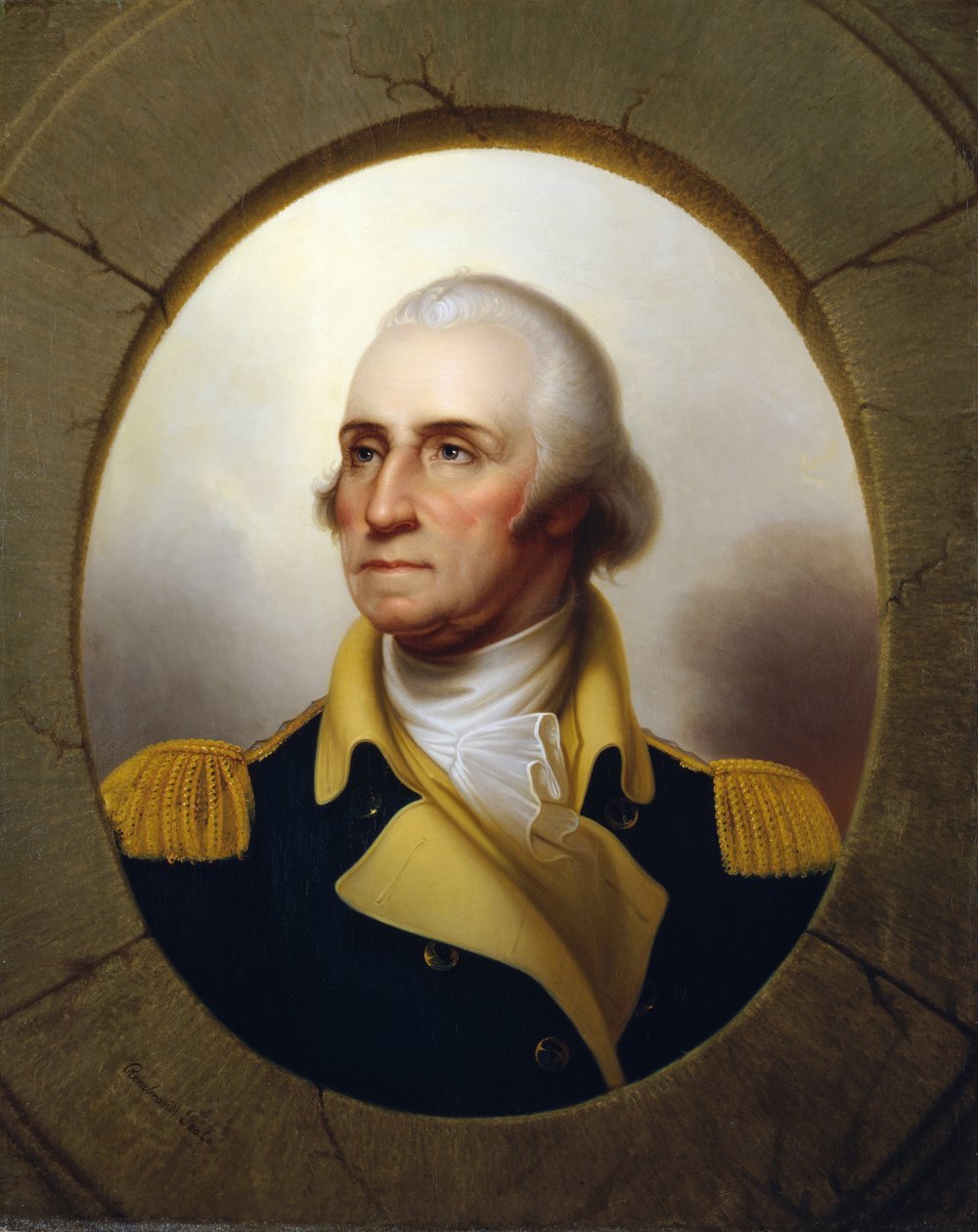 George Washington (patrijspoorttype) door Rembrandt Peale