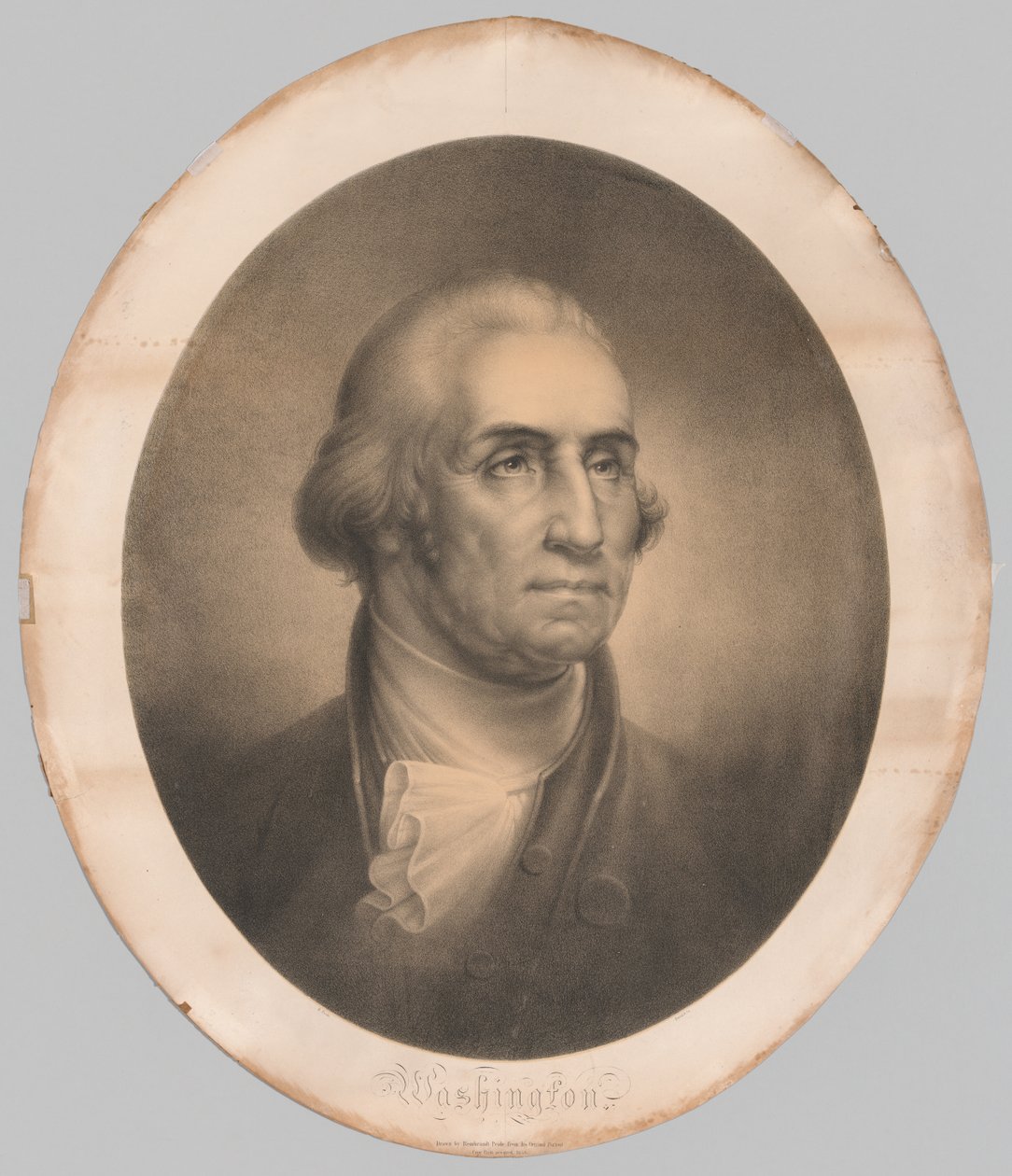 Hoofd van George Washington, 1856 door Rembrandt Peale
