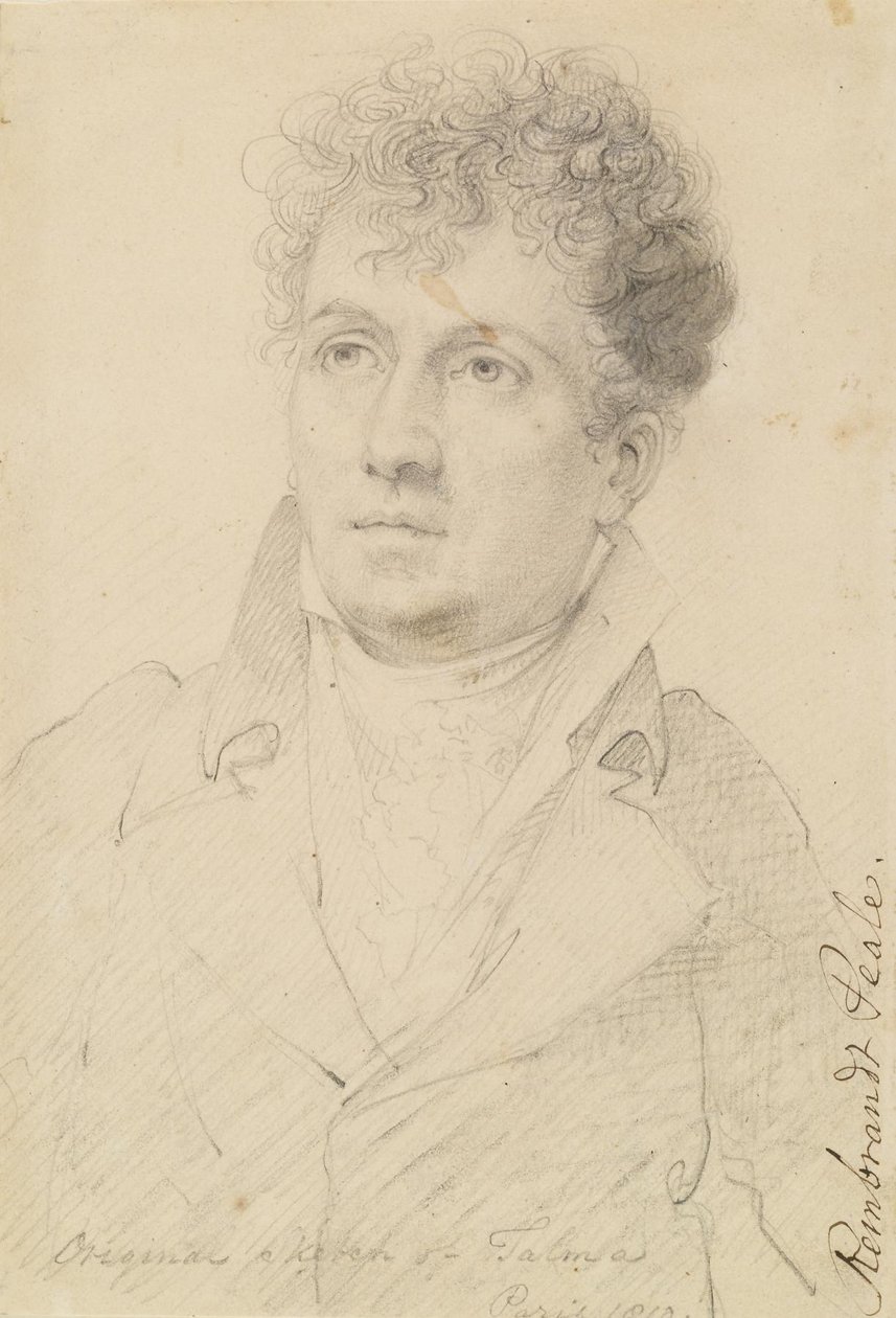 Portret van François Joseph Talma door Rembrandt Peale