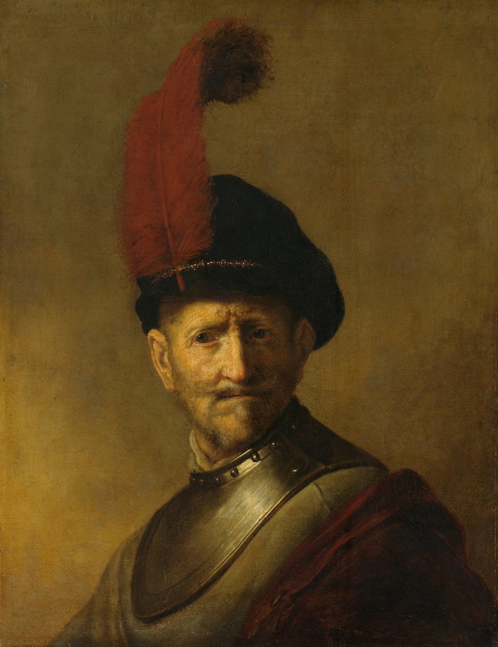 Portret van een man, misschien Rembrandts vader, Harmen Gerritsz van Rijn door Rembrandt van Rijn (copy after)