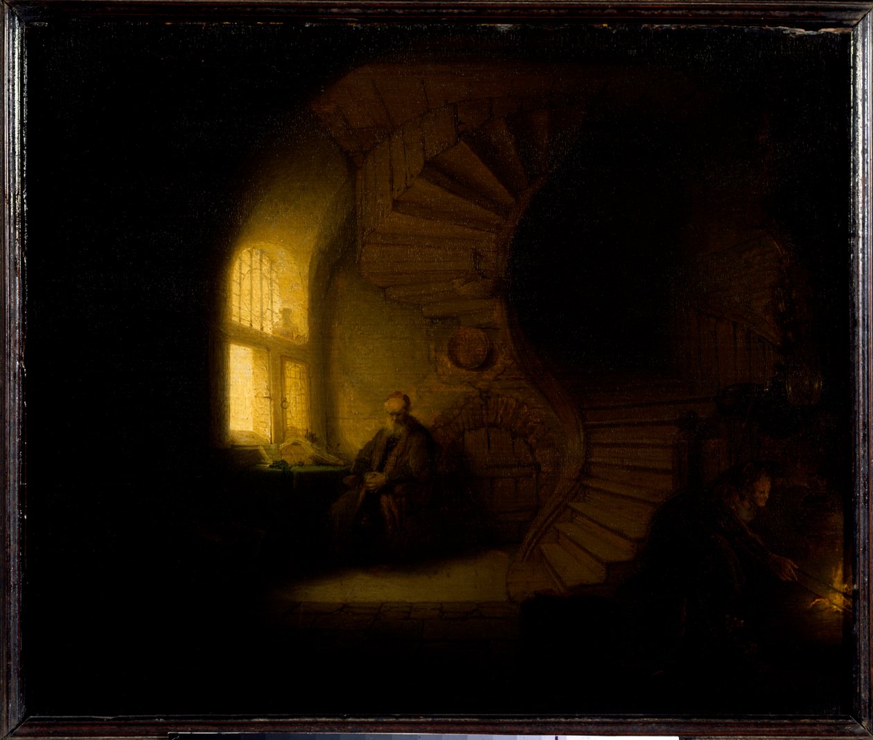 Een filosoof in meditatie door Rembrandt van Rijn