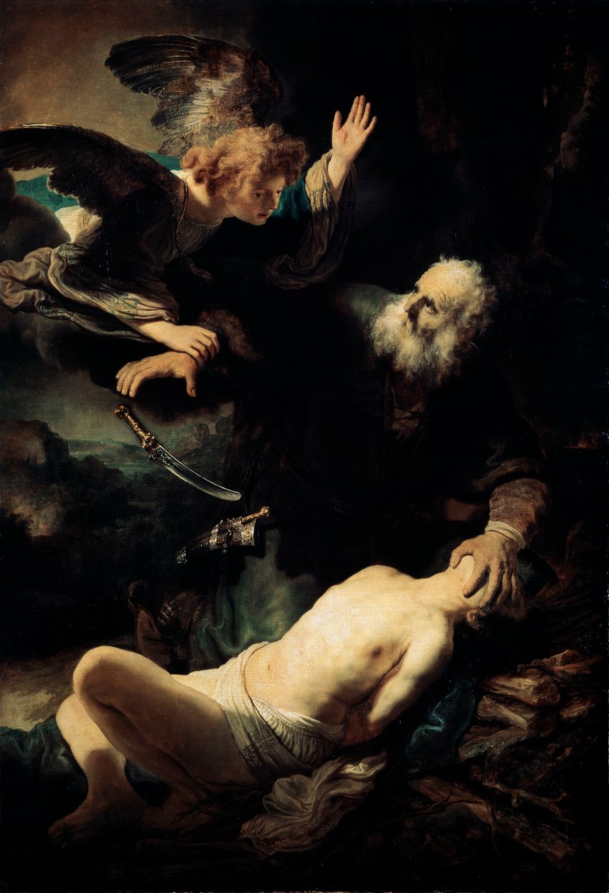 Abraham offert Isaak, 1635 door Rembrandt van Rijn