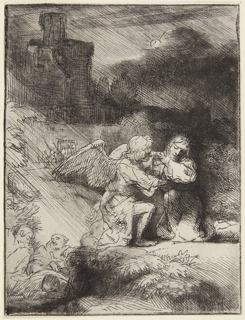 Lijden in de Tuin door Rembrandt van Rijn