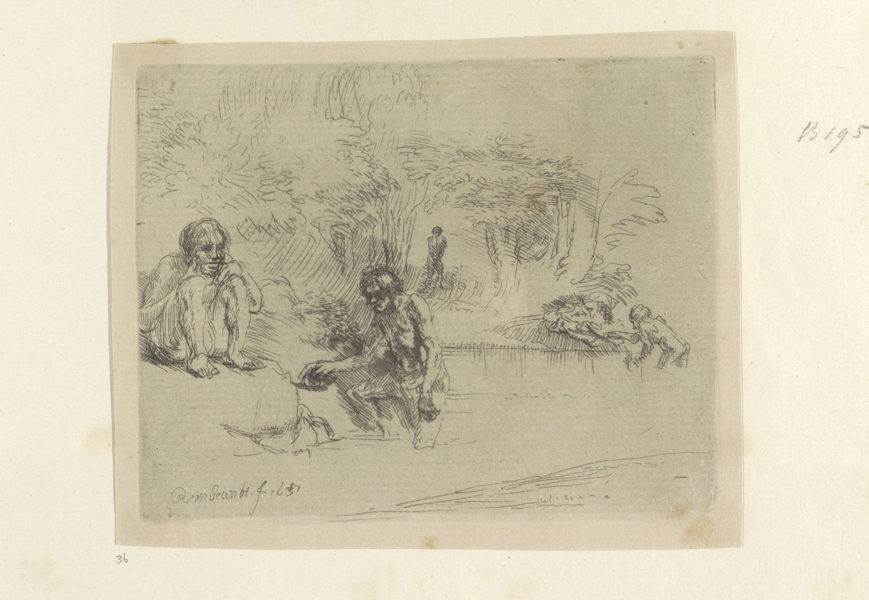 Baders door Rembrandt van Rijn