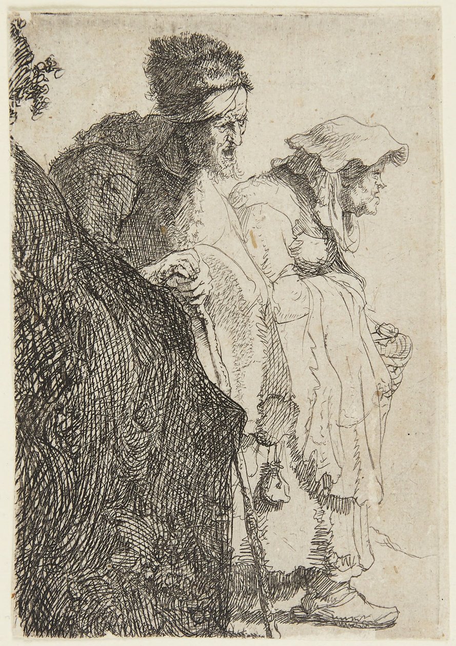 De bedelaar en de bedelaarster door Rembrandt van Rijn