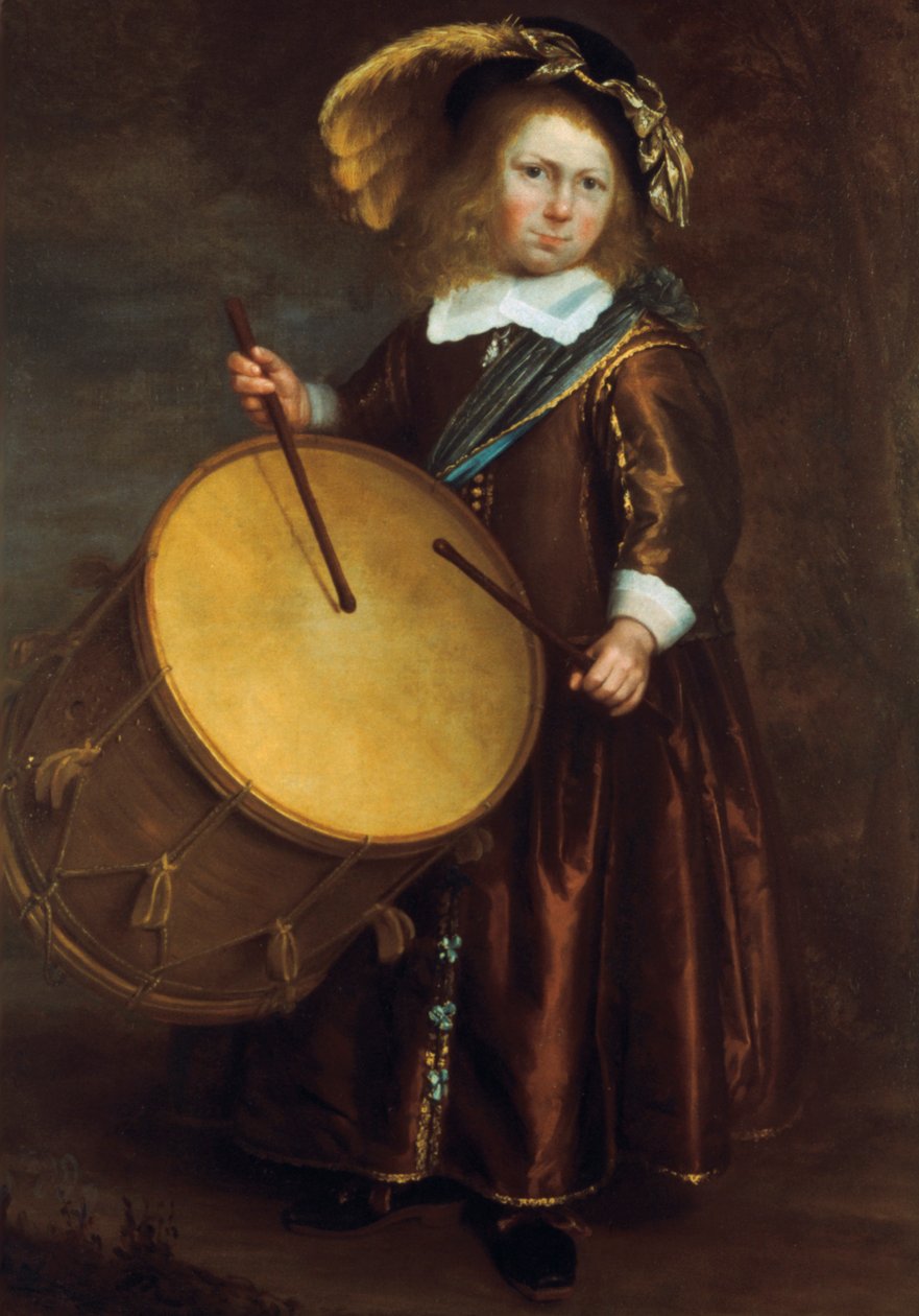 Jongen met Trommel, 17e eeuw door Rembrandt van Rijn