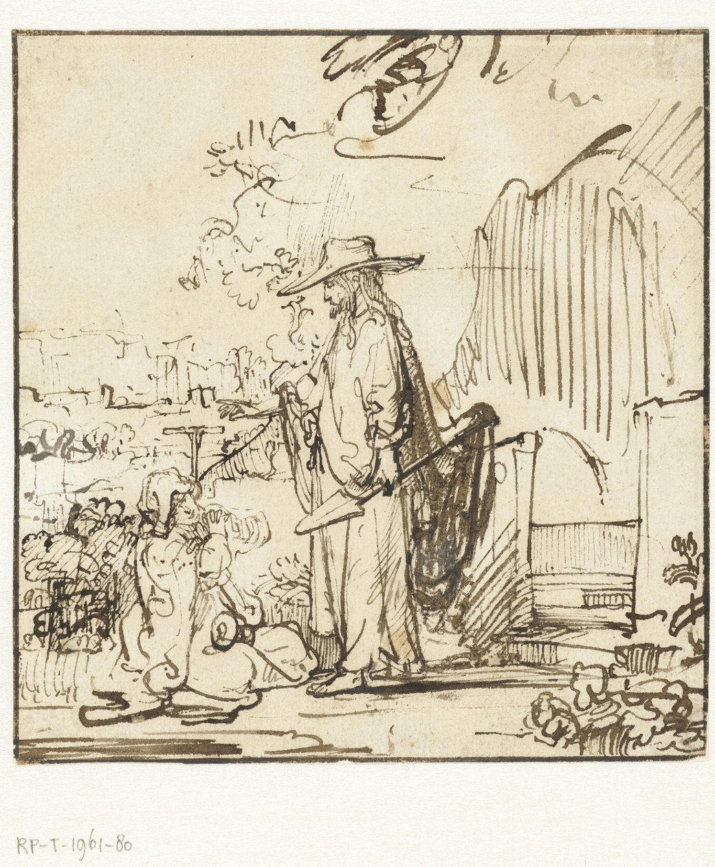 Christus verschijnt aan Maria Magdalena (Noli me tangere) door Rembrandt van Rijn