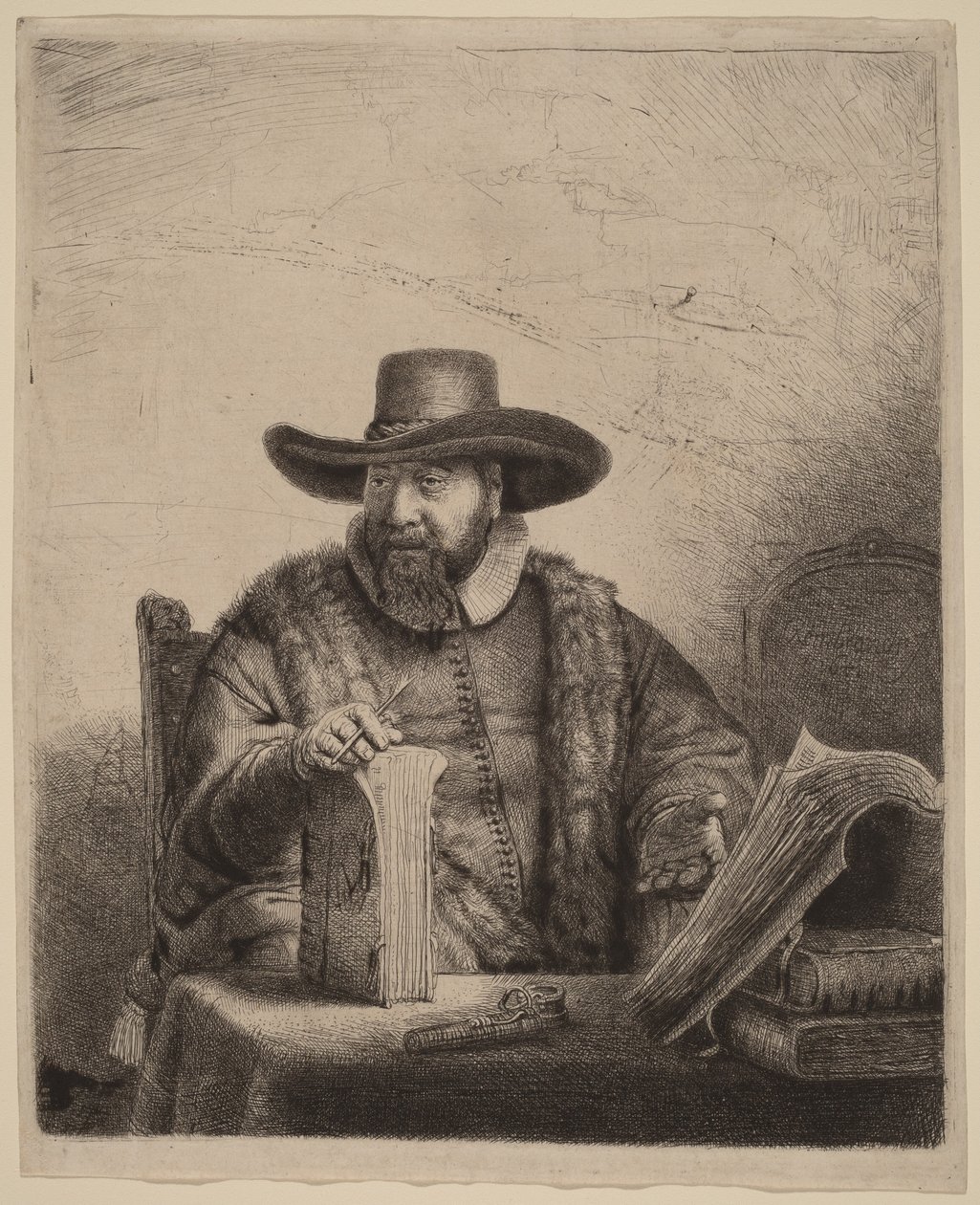 Cornelis Claesz Anslo door Rembrandt van Rijn