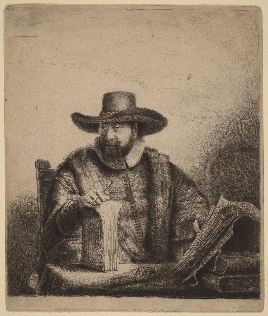 Cornelis Claesz Anslo door Rembrandt van Rijn