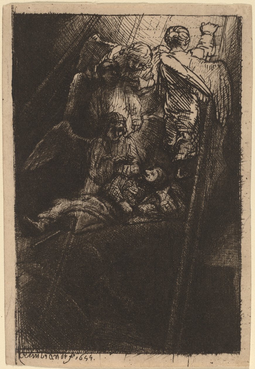 Jacobs Ladder door Rembrandt van Rijn