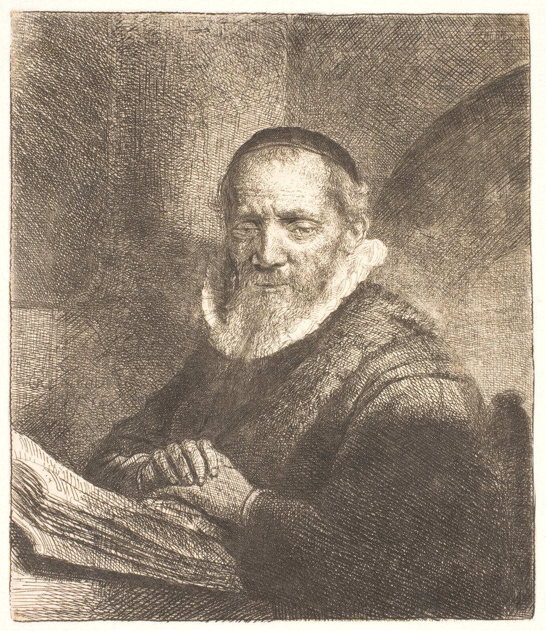 Jan Cornelis Sylvius, predikant () door Rembrandt van Rijn