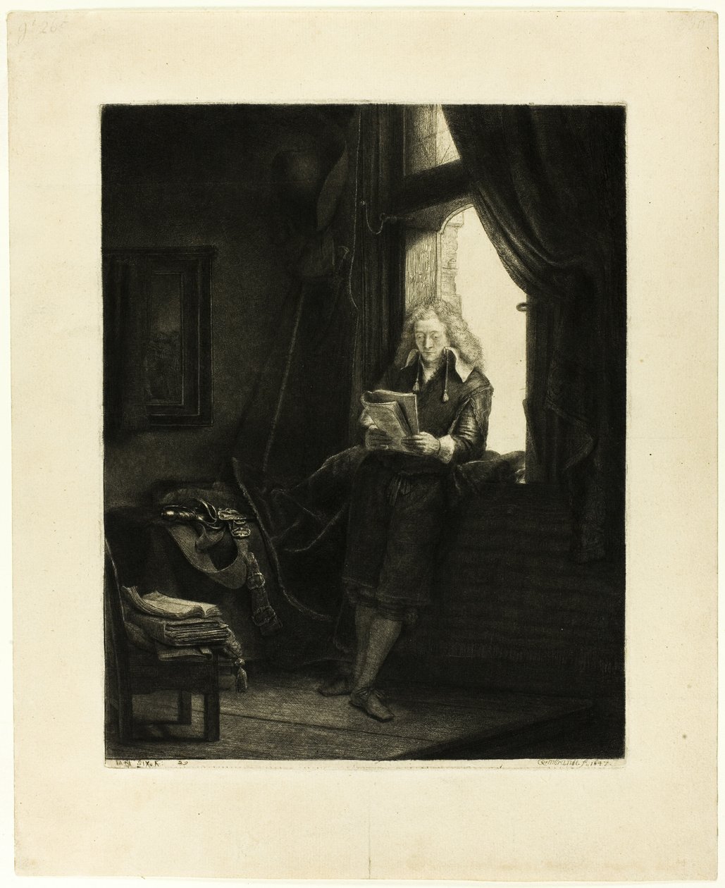 Jan Six door Rembrandt van Rijn