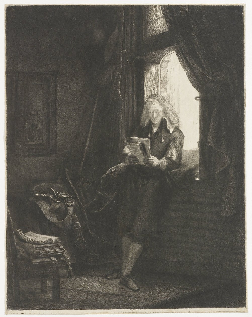 Jan Six door Rembrandt van Rijn