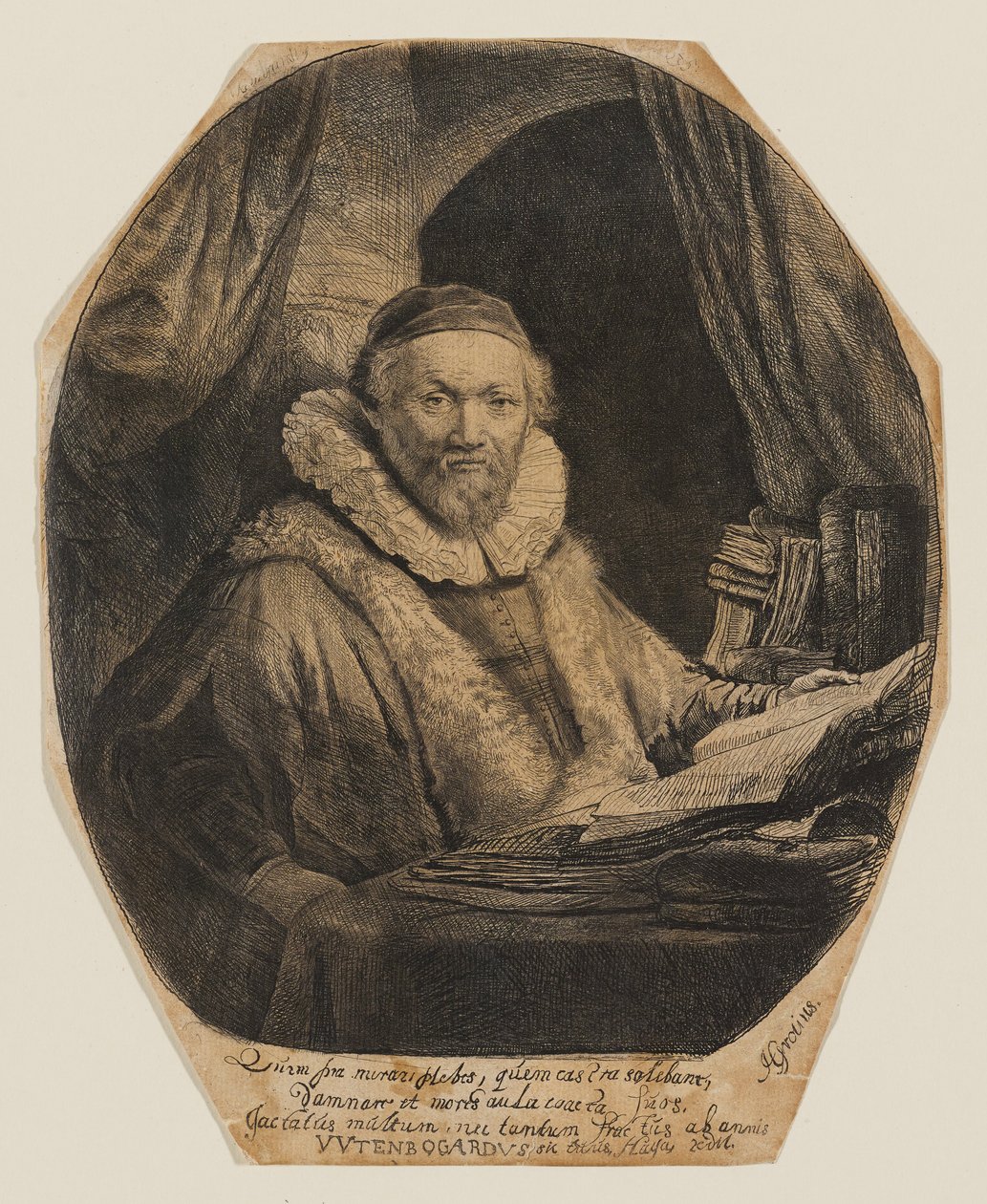 Jan Uytenbogaert door Rembrandt van Rijn