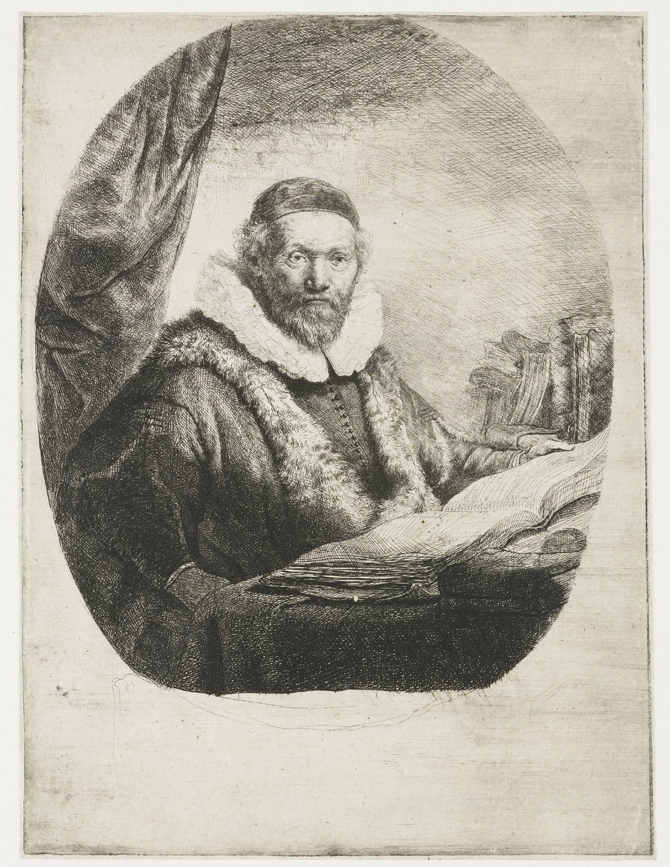 Johannes Wtenbogaert door Rembrandt van Rijn