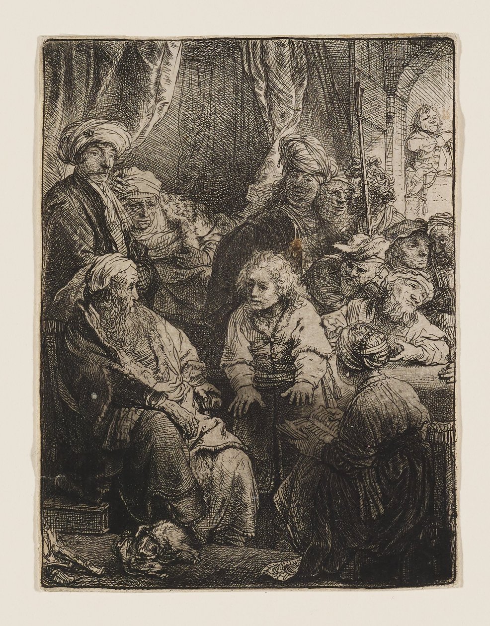 Jozef vertelt zijn dromen door Rembrandt van Rijn