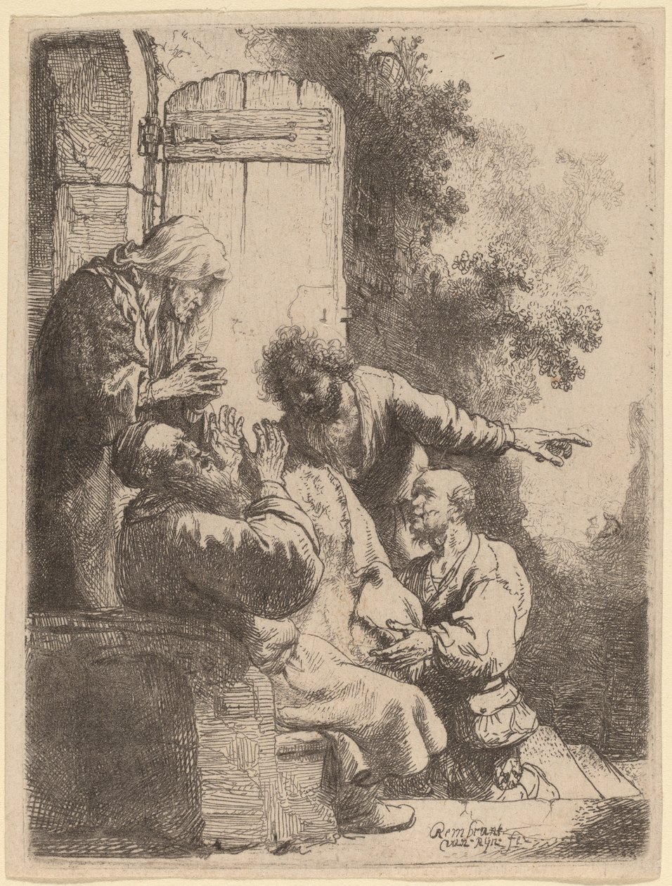 Jozefs Jas Gebracht naar Jakob door Rembrandt van Rijn