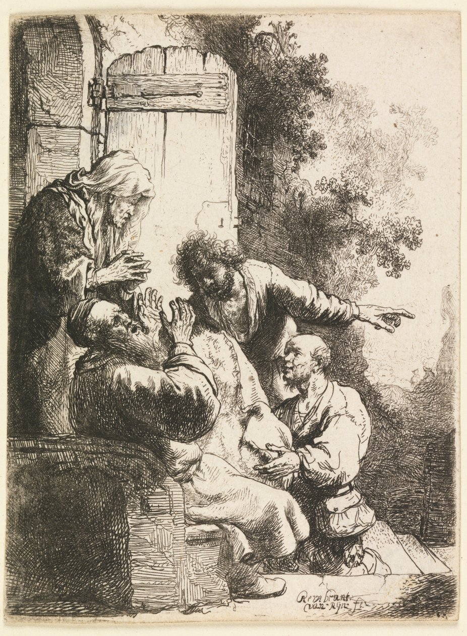 Jozefs Jas Gebracht naar Jakob door Rembrandt van Rijn