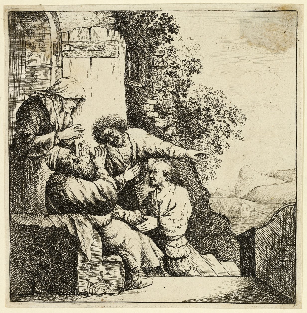Jozefs jas naar Jakob gebracht door Rembrandt van Rijn