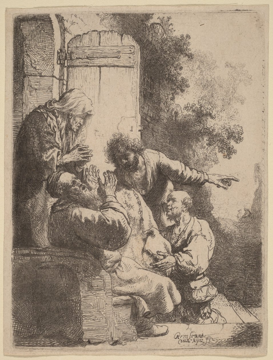 Jozefs mantel werd naar Jakob gebracht door Rembrandt van Rijn