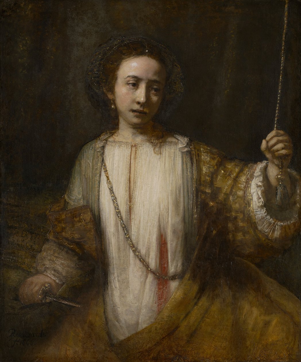 Lucretia door Rembrandt van Rijn