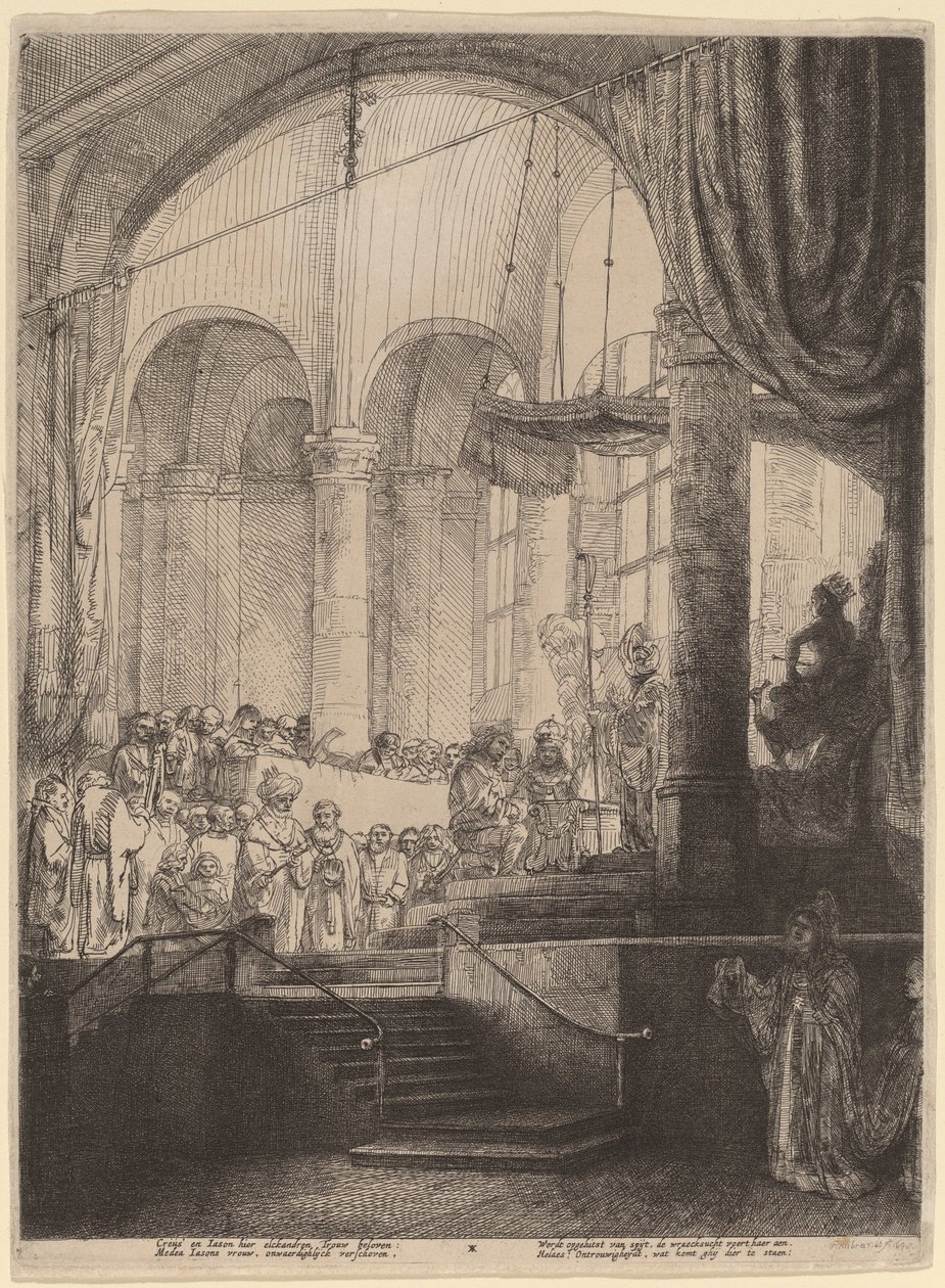 Medea, of het Huwelijk van Jason en Creusa door Rembrandt van Rijn