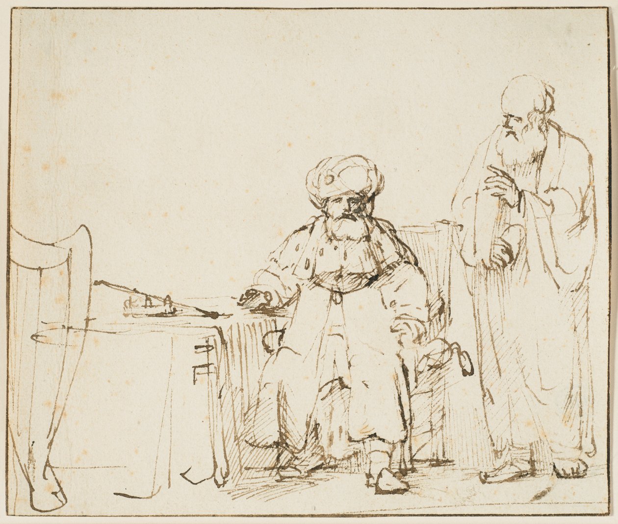 Nathan vermaant David door Rembrandt van Rijn