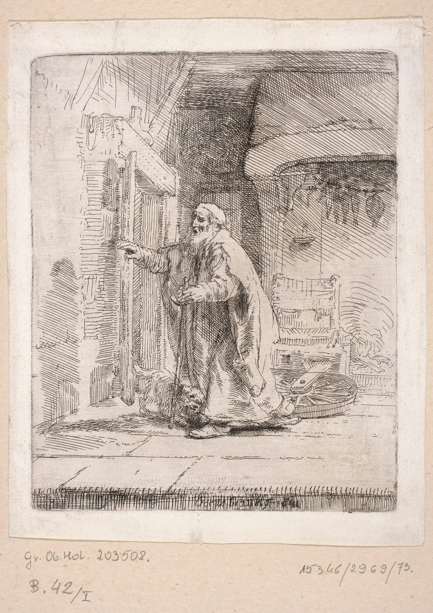 De blinde Tobias door Rembrandt van Rijn