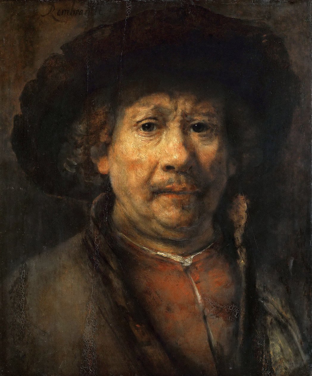 Klein zelfportret door Rembrandt van Rijn