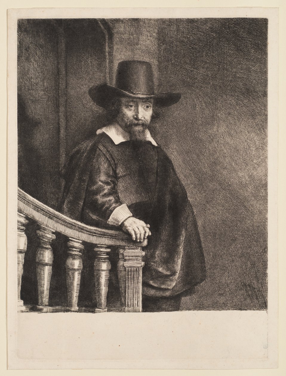 Portret van Ephraim Bueno door Rembrandt van Rijn