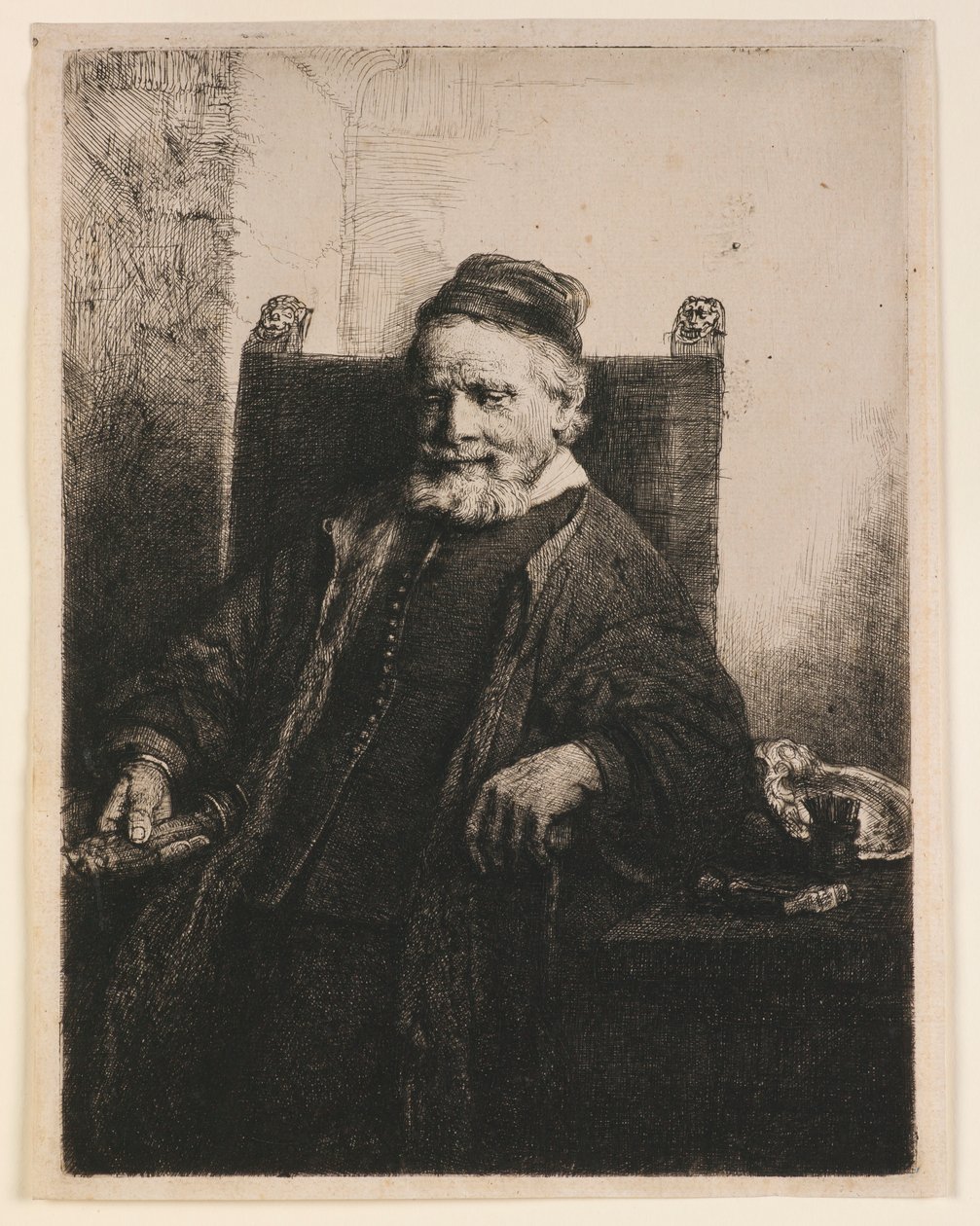 Portret van Jan Lutma door Rembrandt van Rijn