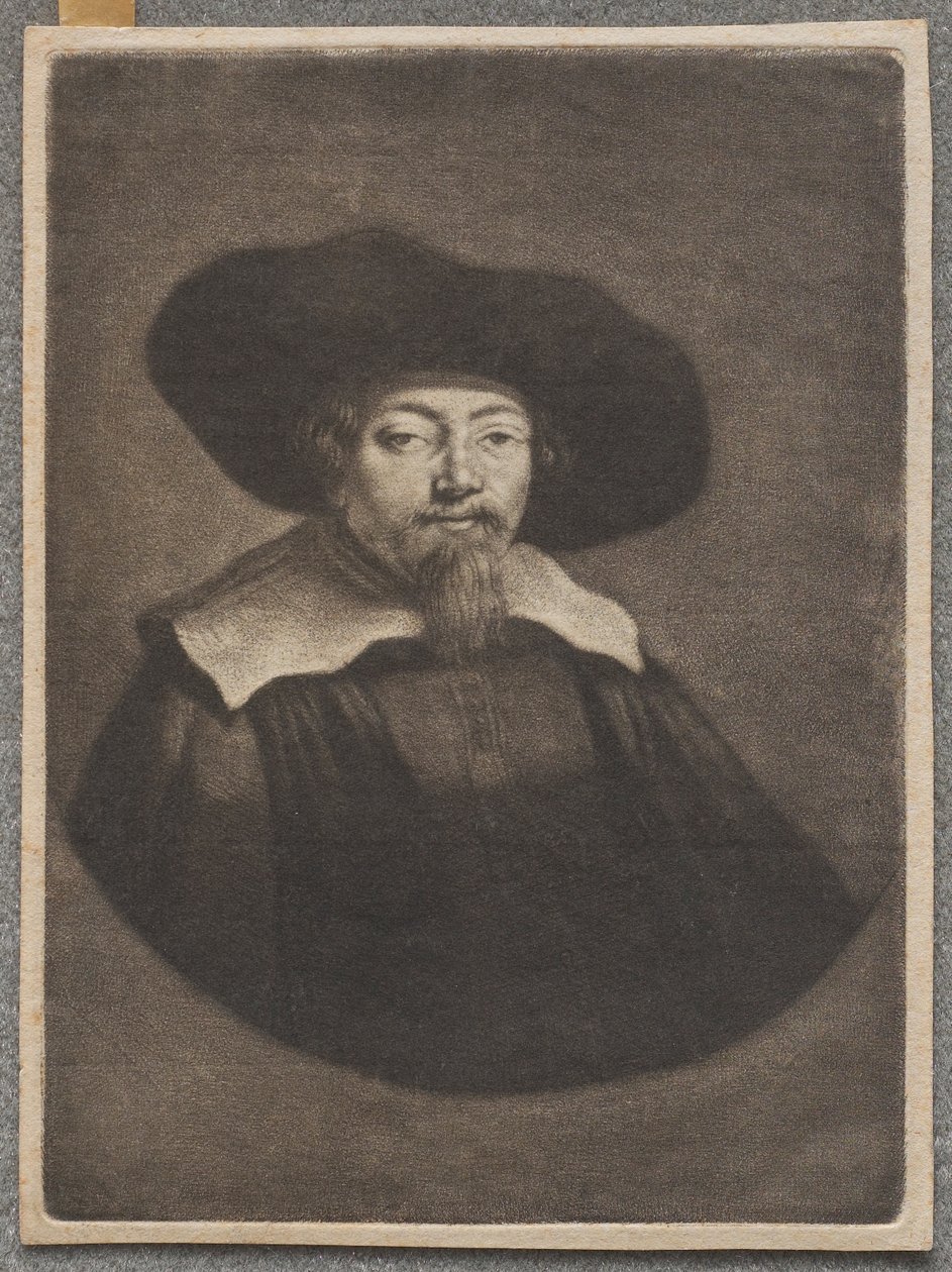 Portret van Samuel Manasseh Ben Israel door Rembrandt van Rijn