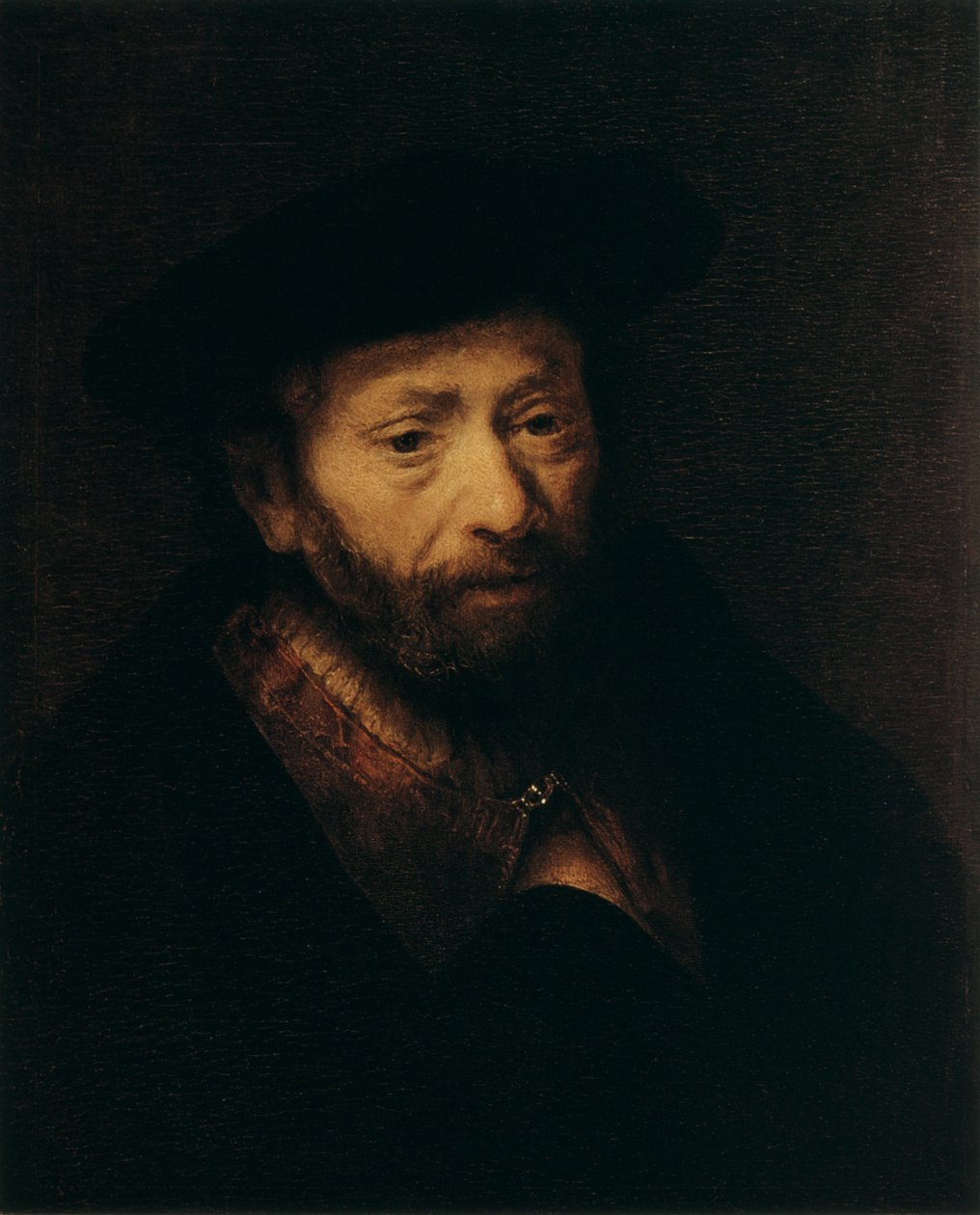 Portret van een Oude Man, 17e eeuw door Rembrandt van Rijn