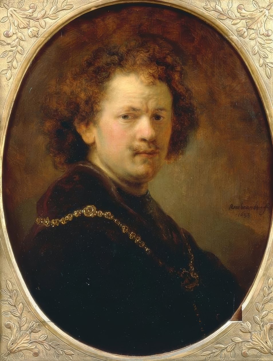 Zelfportret door Rembrandt van Rijn