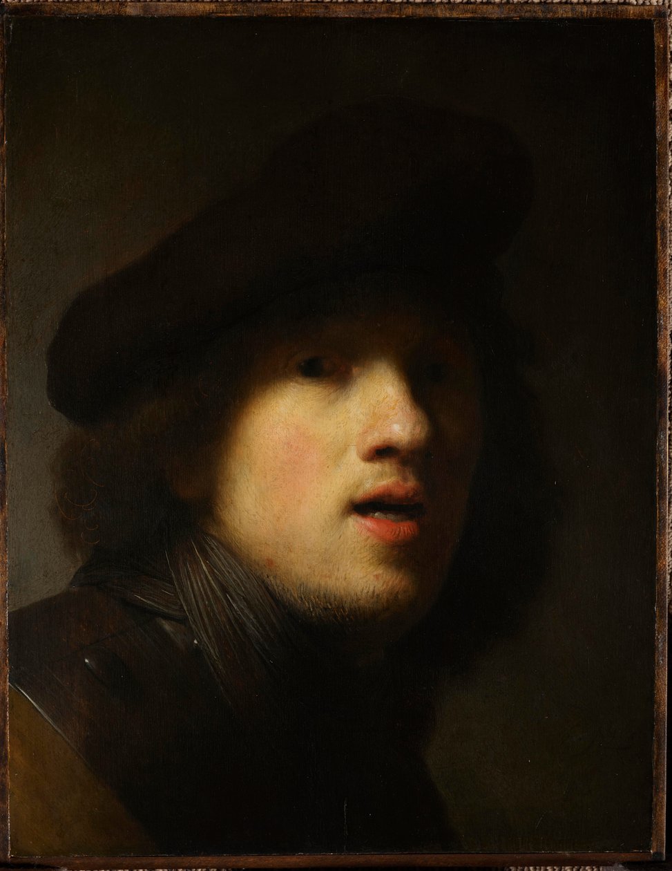 Zelfportret door Rembrandt van Rijn