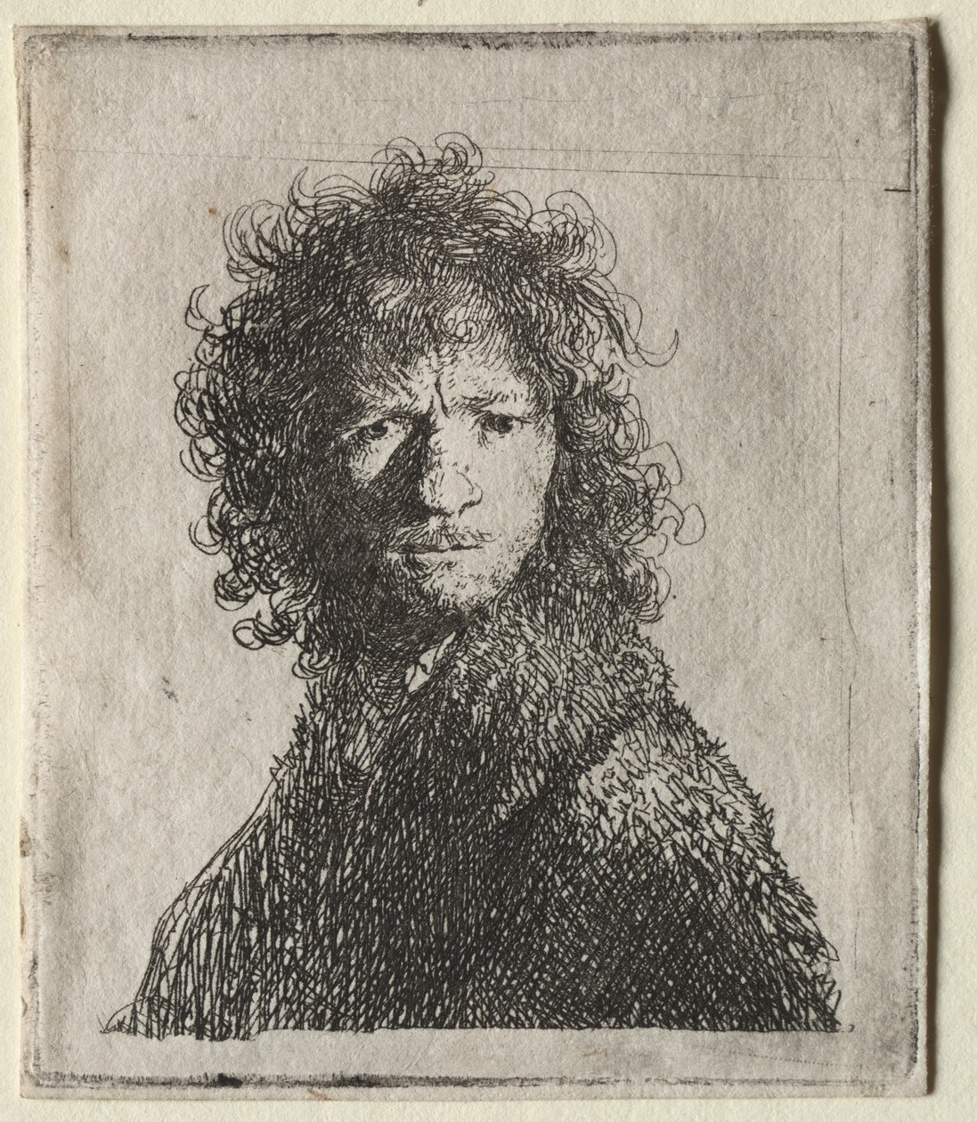 Zelfportret fronsend: buste door Rembrandt van Rijn