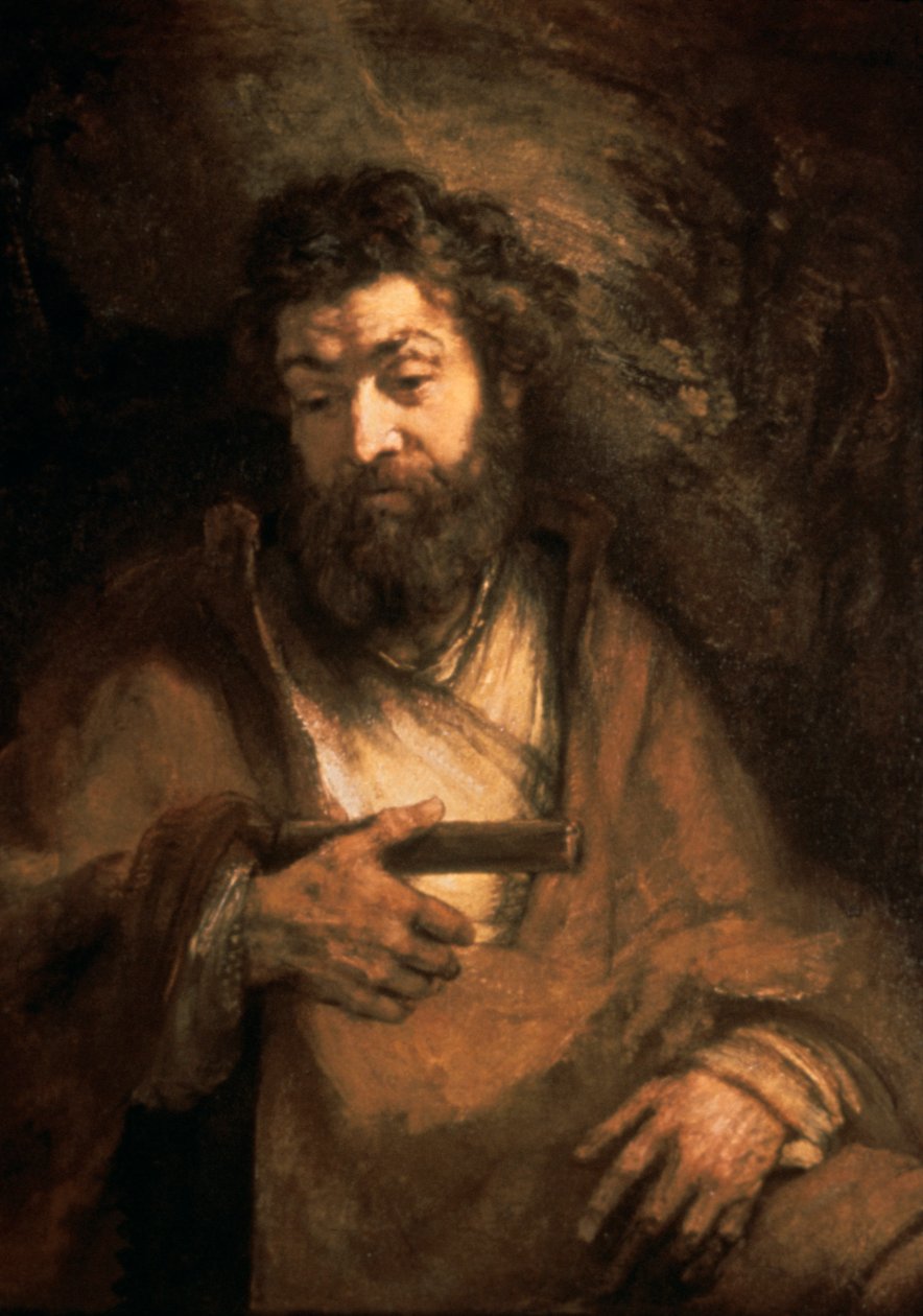 Simon de Apostel door Rembrandt van Rijn