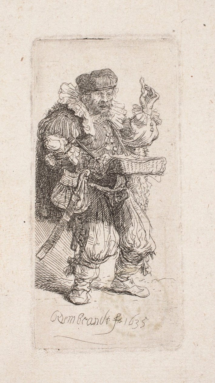 De charlatan (maker van wondermiddelen) door Rembrandt van Rijn