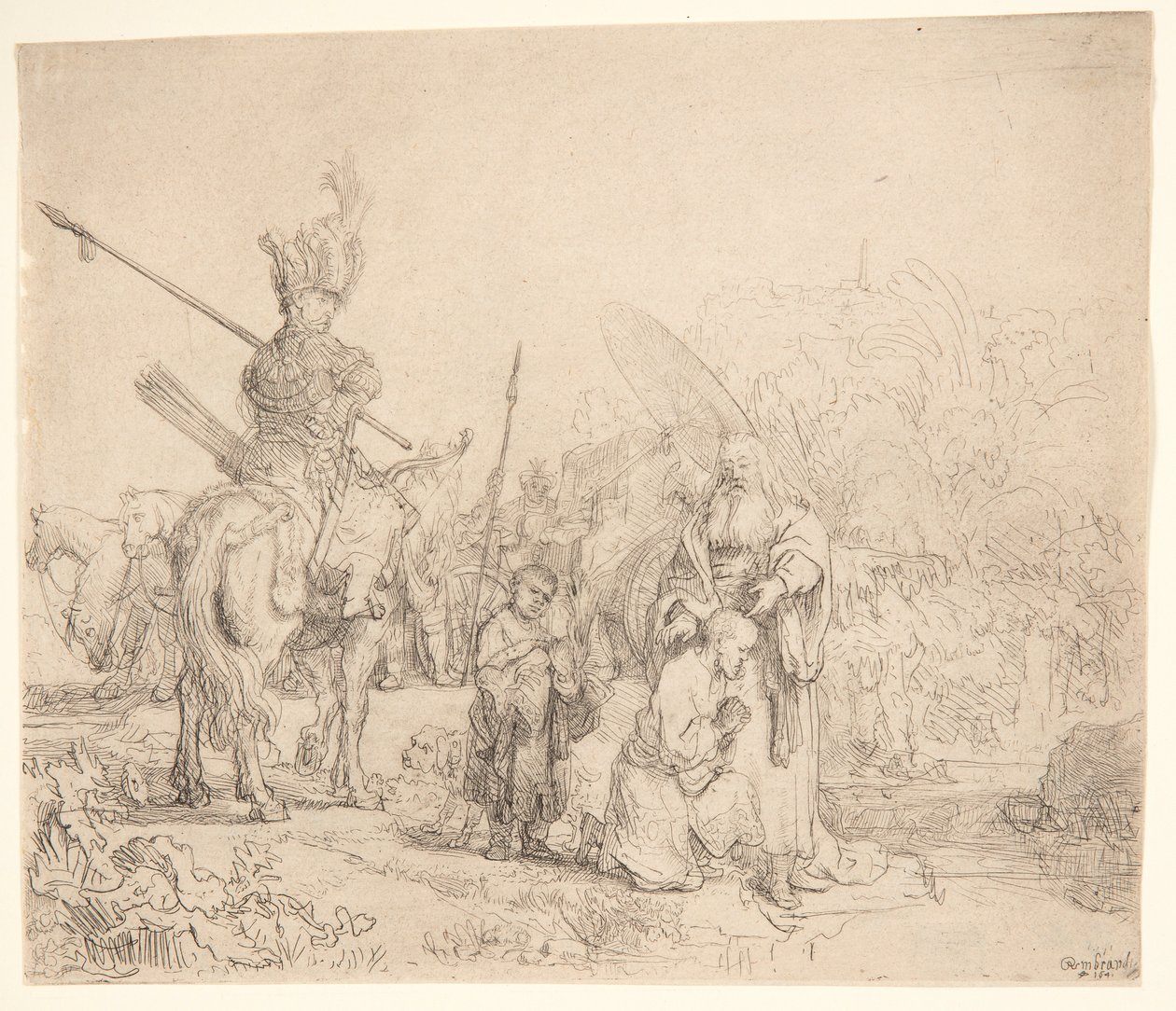De Doop van de Eunuch door Rembrandt van Rijn