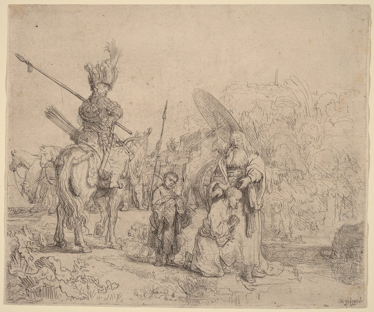 De doop van de eunuch door Rembrandt van Rijn