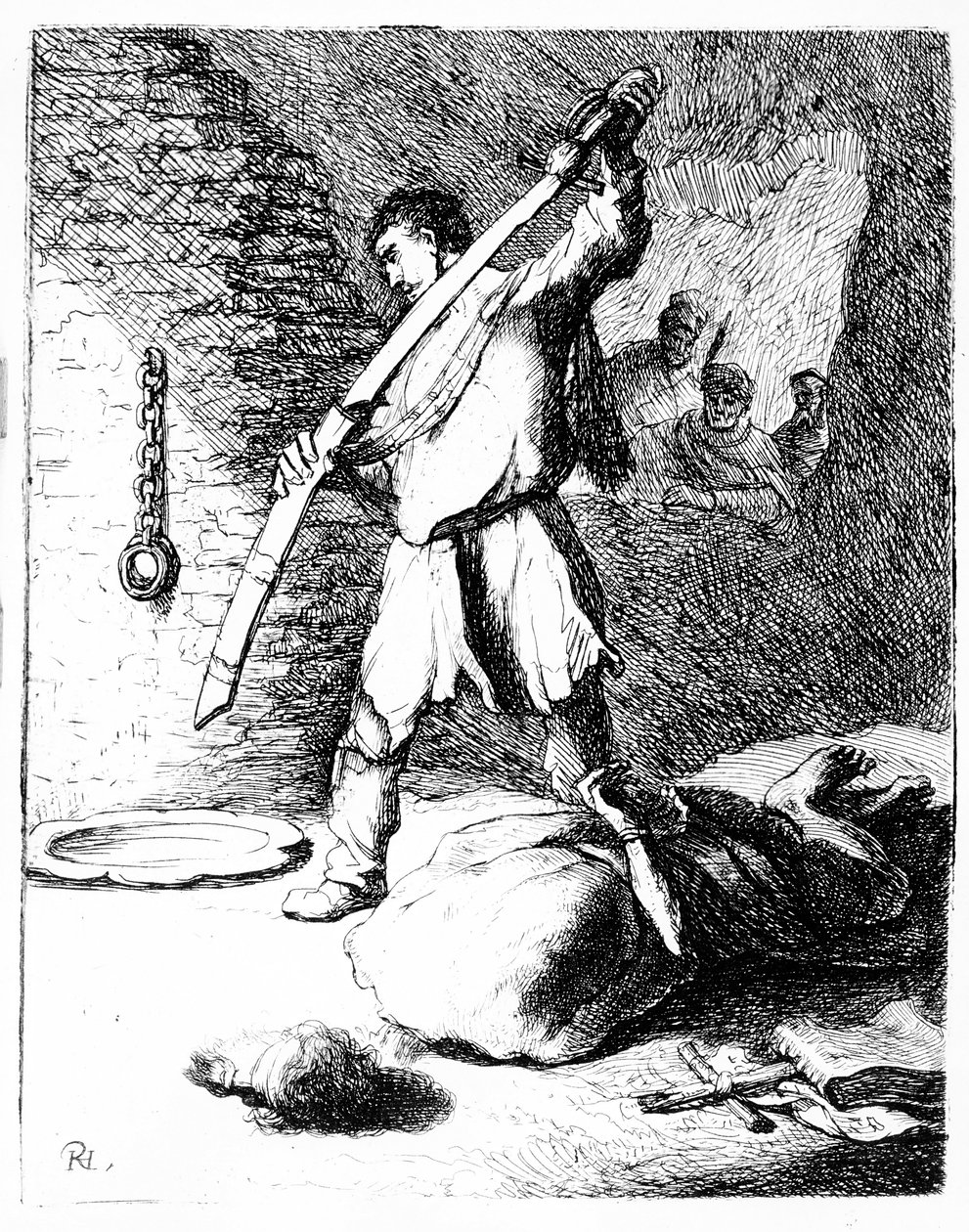 De Onthoofding van Johannes de Doper, c.1627 door Rembrandt van Rijn
