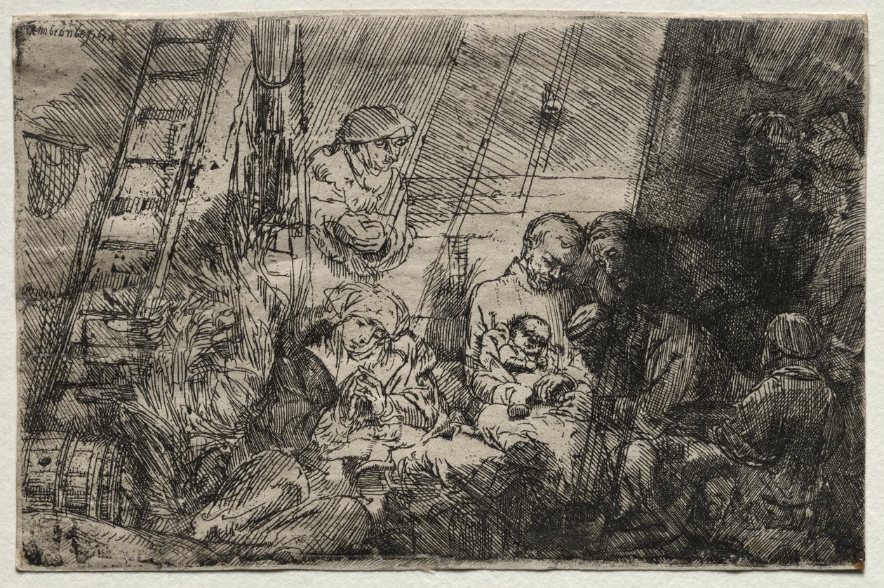 De Besnijdenis in de Stal door Rembrandt van Rijn