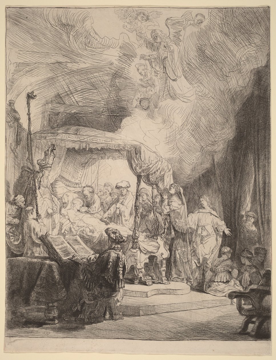 De dood van de Maagd door Rembrandt van Rijn